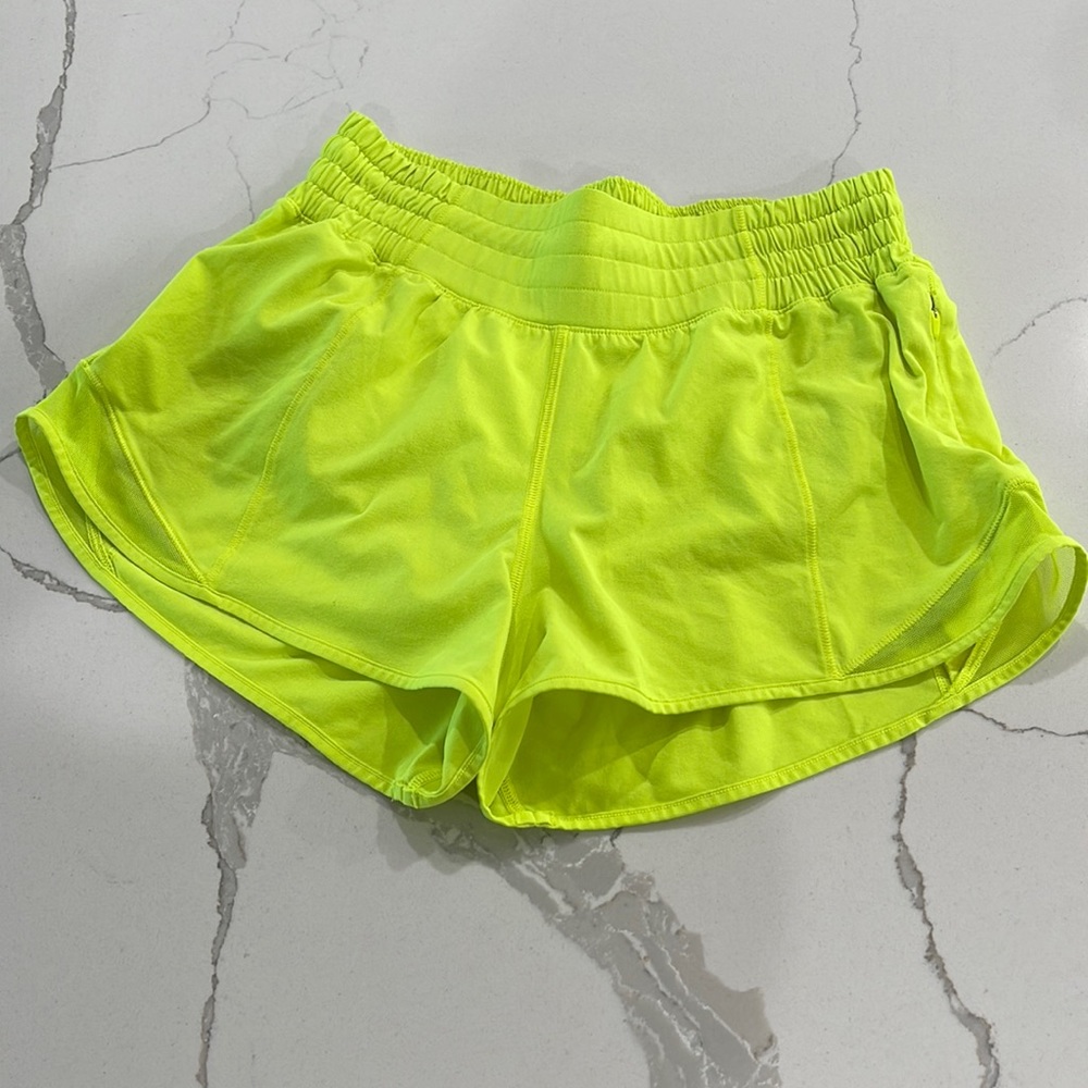 Lululemon hotty hot shorts yellow
